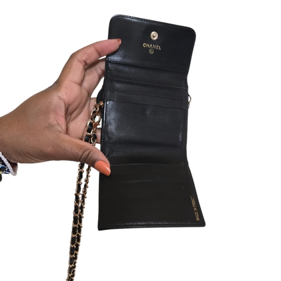 Chanel Black Bifold Caviar leather - Picture 9 of 16